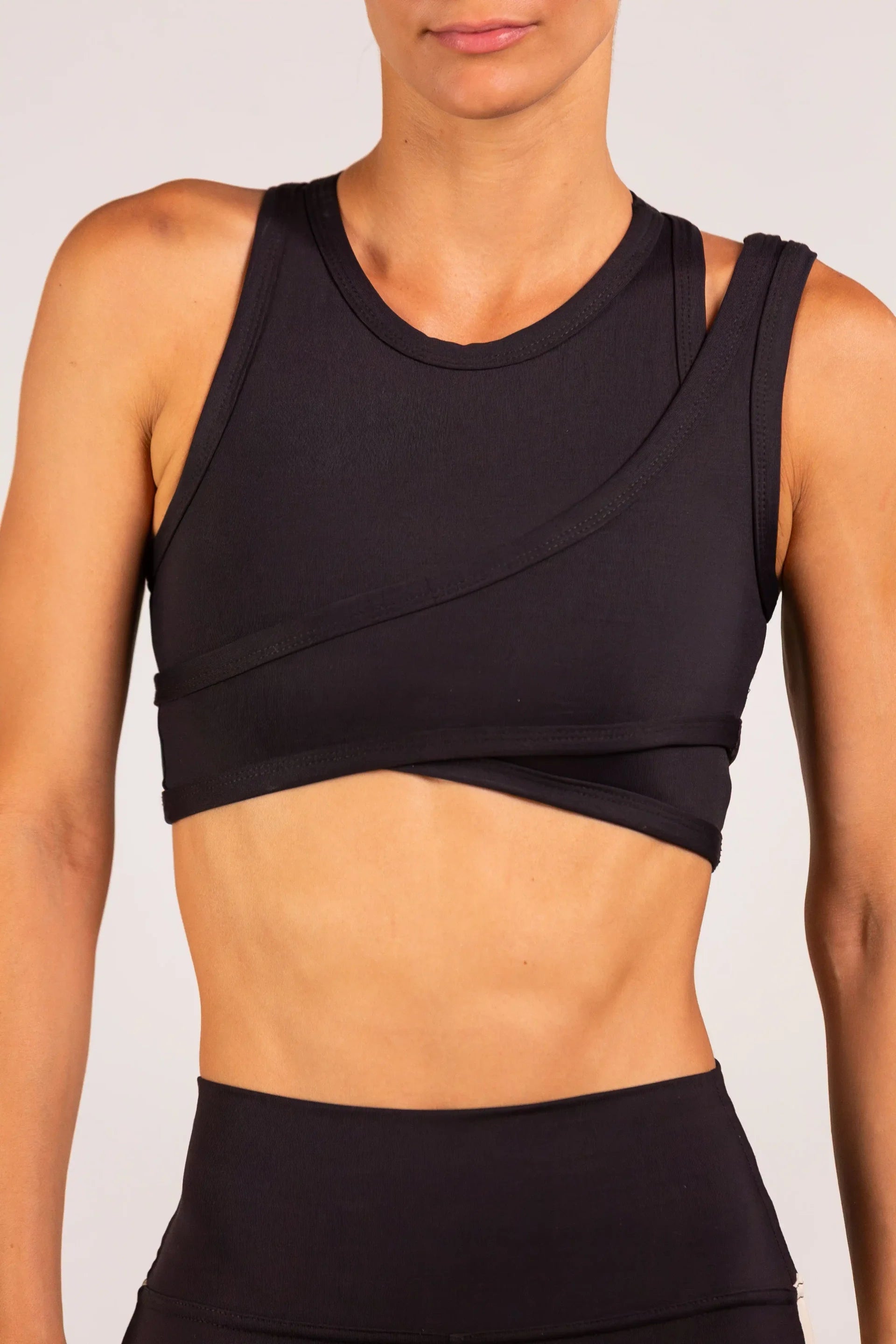 Black - Halo Sports Bra