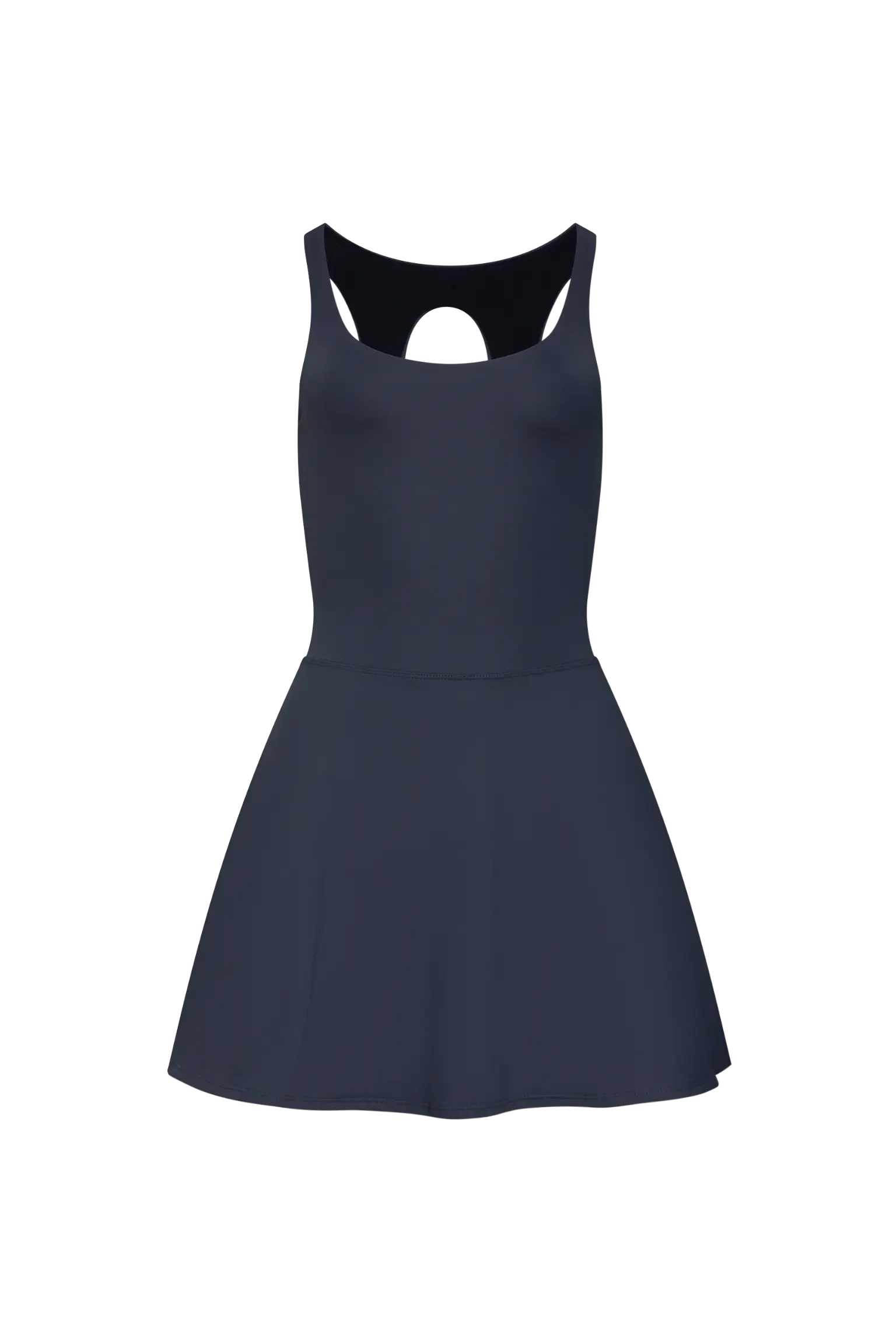 Charcoal Inhale Mini Dress - Low Intensity