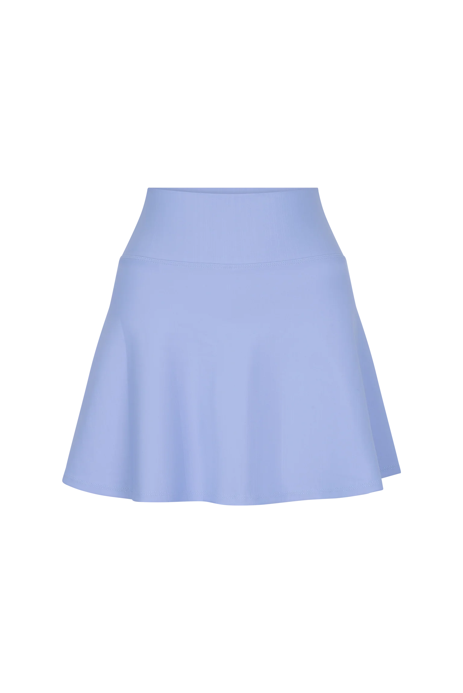 Glazed Blue Flare Mini Skirt - High Intensity