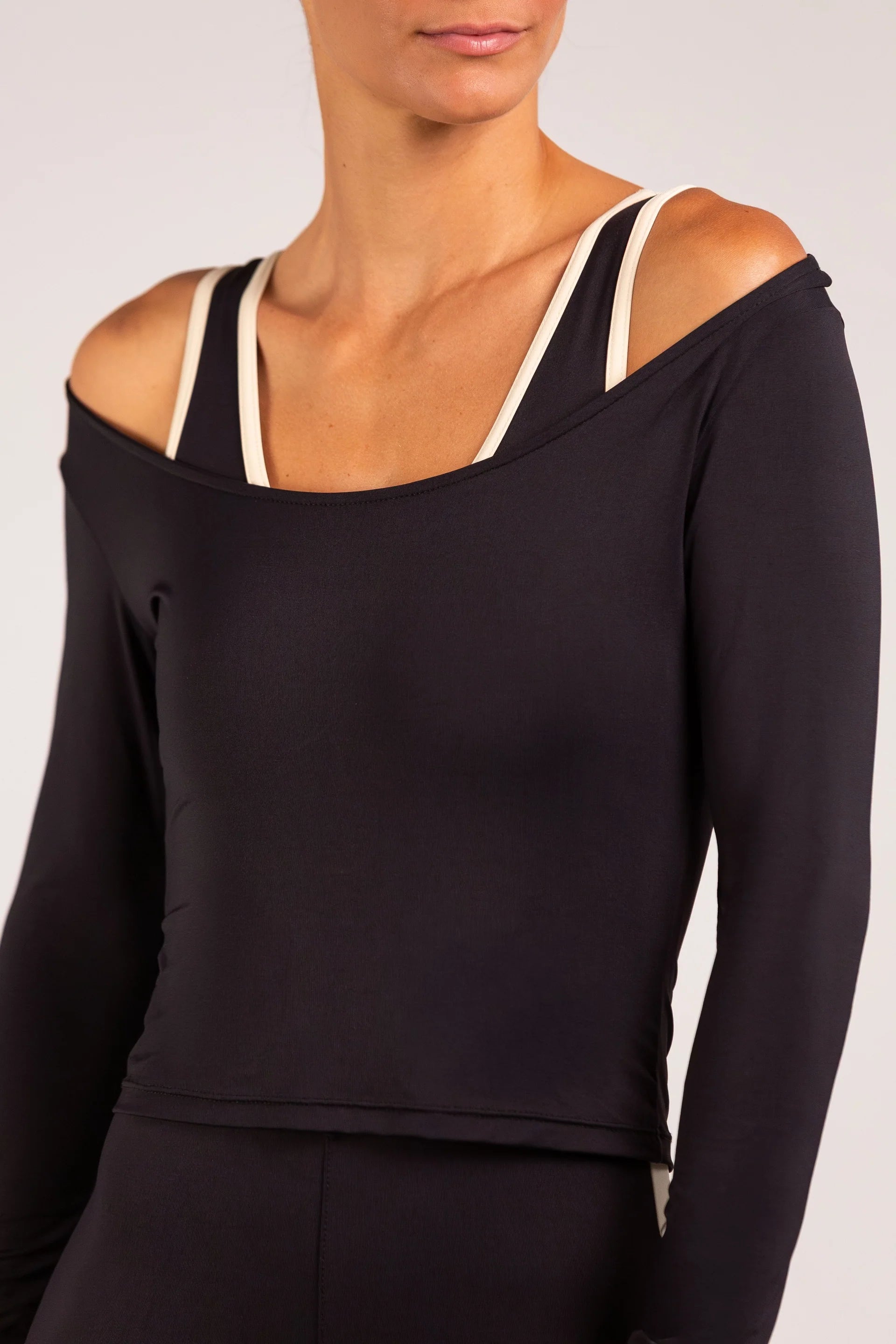 Black - Layered Long Sleeve