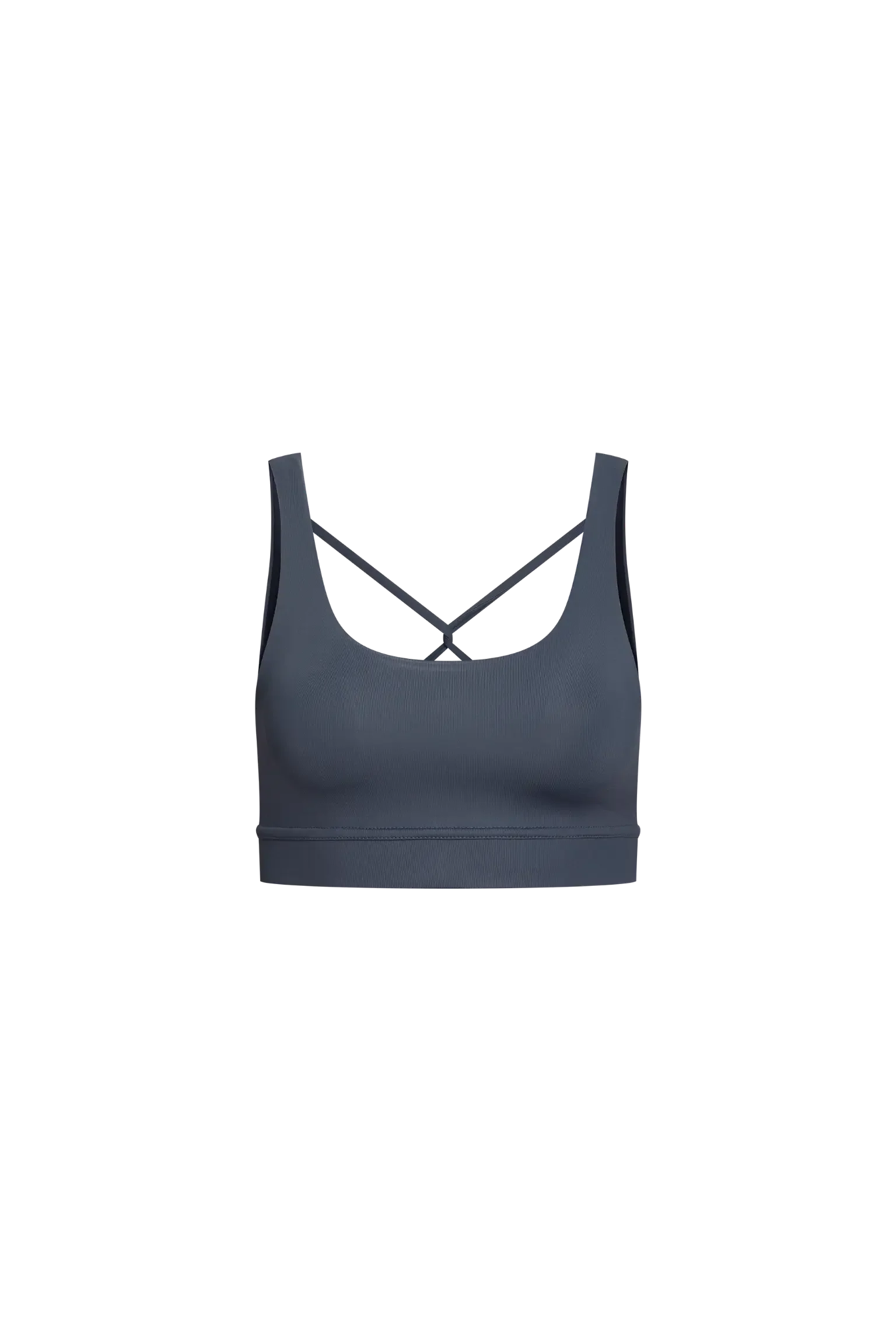 Charcoal Aura Sports Bra - Low Intensity